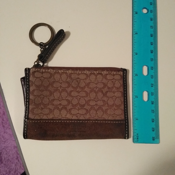 Authentic Coach CC Brown Wallet Change Purse - Picture 4 of 9
